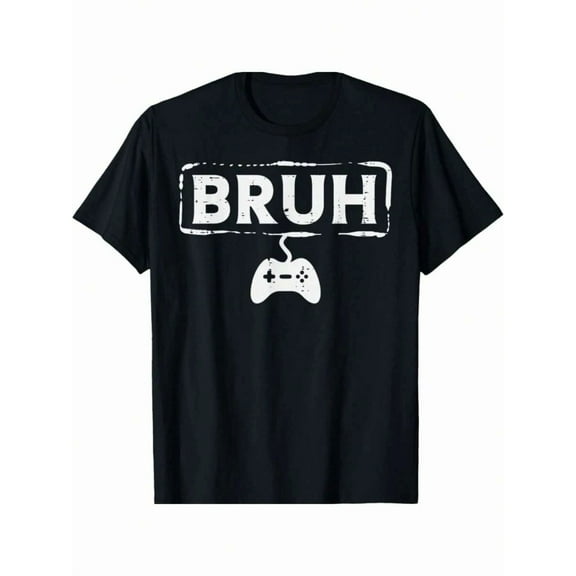 Gamer Bruh Video Game Funny Gaming Teen Men Boys Youth T-Shirt Christmas Gifts For Teens Boys Men Family YYQ 180g