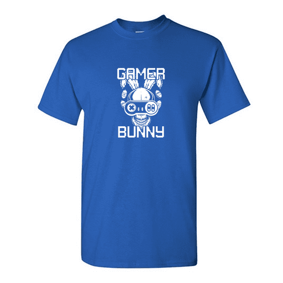 Gamer Bunny Sarcastic Humor Graphic Novelty Funny T Shirt