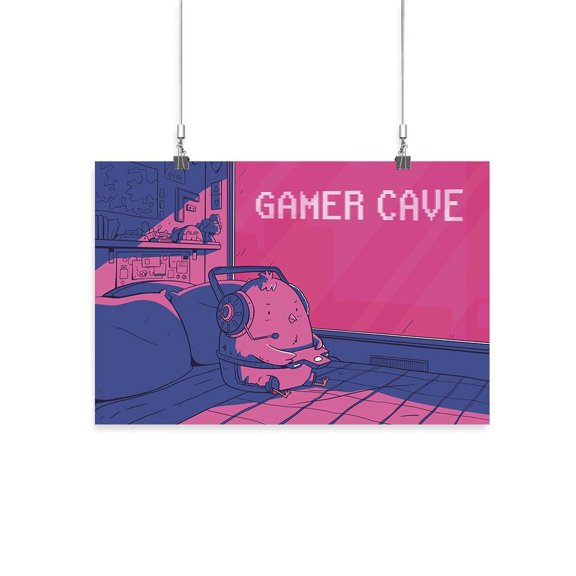 Gamer Cave Poster - Smartprints Designs,