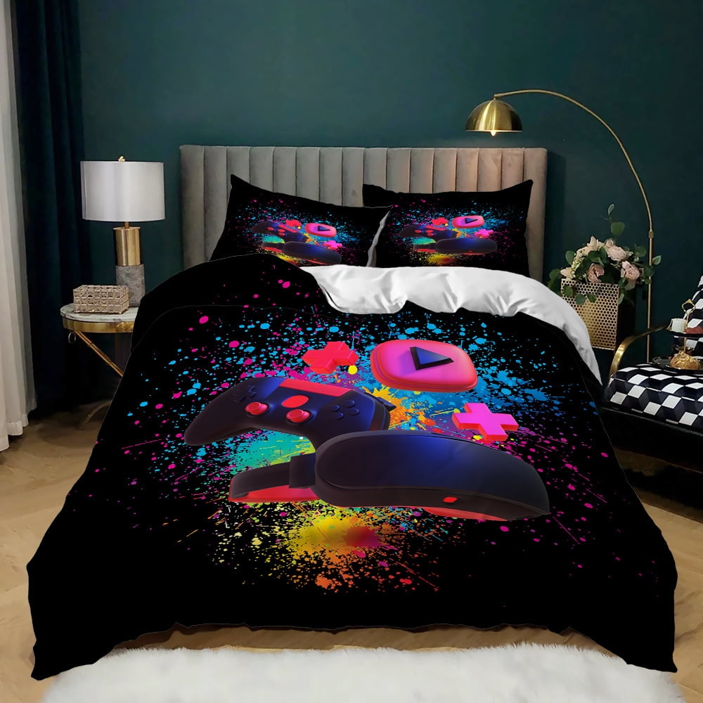 Gamer Comforter Set for Boys Bedding Gaming Comforter Sets for Boys