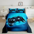 thumbnail image 1 of Gamer Comforter Set Queen Teens Gaming Comforter Gamer Room Decor Video Game Controller Bedding Set, Soft Lightweight Gamepad Console Duvet Youth Young Man Quilt, 1 Comforter + 2 Pillowcase, 1 of 6