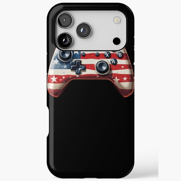 Gamer Controller Flag Graphic Skin for iPhone Case 17 11 12 13 14 15 16 Pro Max