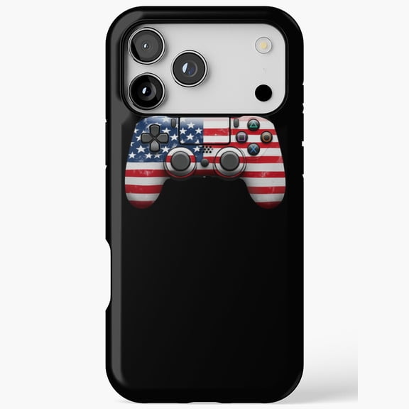 Gamer Controller Flag Print Skin for iPhone Case 17 16 15 14 13 12 11 Pro Max