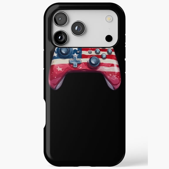 Gamer Controller Flag Shell for iPhone Case 17 11 12 13 14 15 16 Pro Max