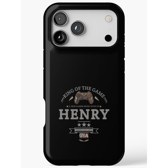 Gamer Controller and USA Tough Phone Case for Apple iPhone, Polycarbonate and TPU