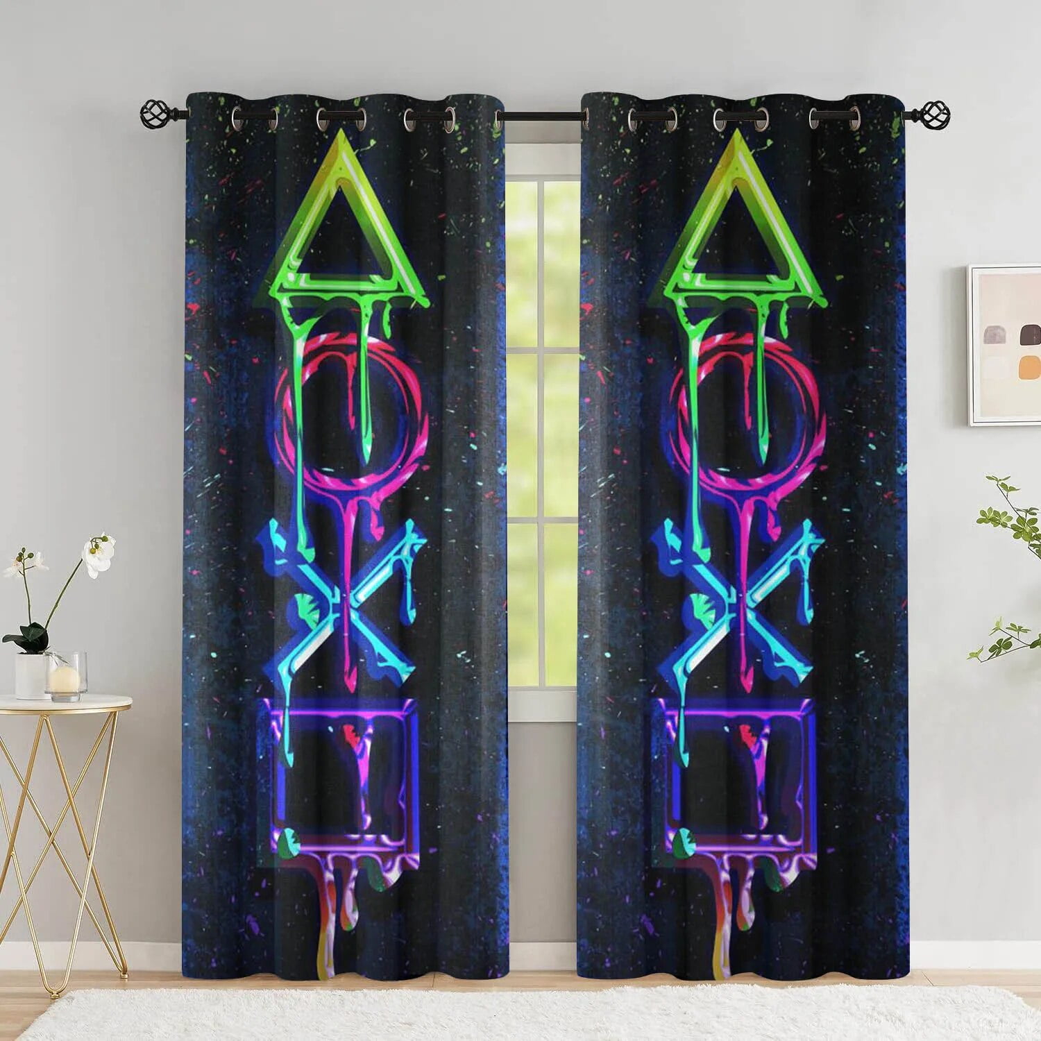 Gamer Curtains For Boys Bedroom Gaming Room Decor Window Curtains