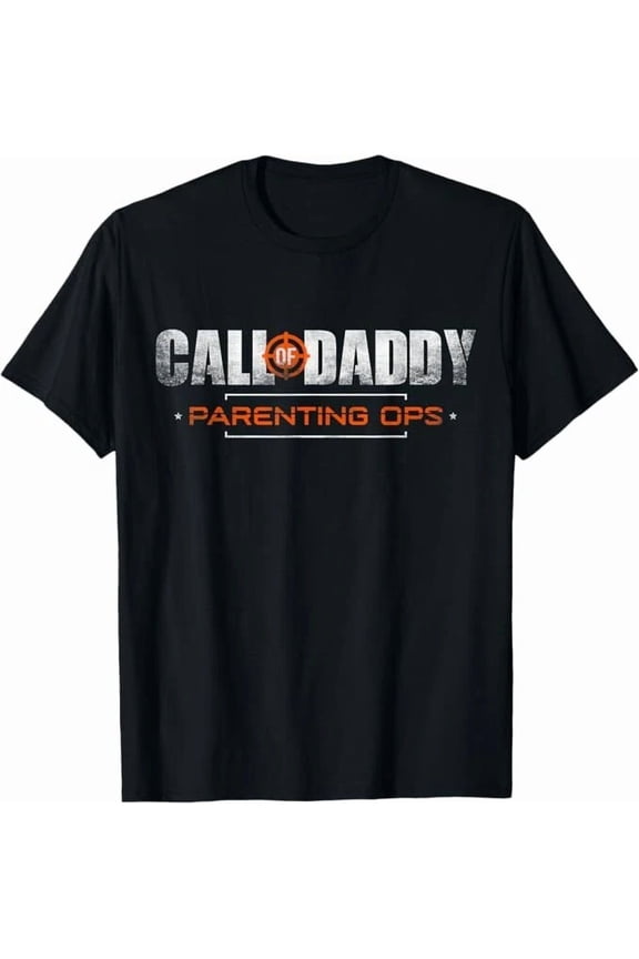 Gamer Dad Call Of Daddy Parenting Ops Funny Father's Day Graphic Unisex T-Shirt, up to Size 5XL