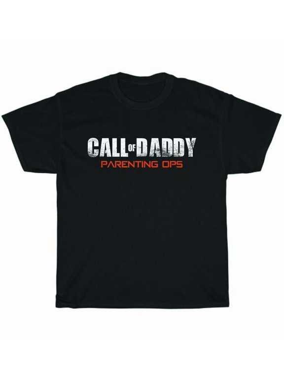 Gamer Dad Call of Daddy Parenting Ops Funny Father's Day T-Shirt Mens Tee Gift