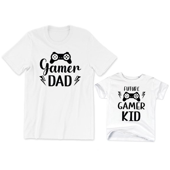 Gamer Dad Men's T-Shirt Videogame Funny Graphic Future Gamer Kid Toddler Shirt Youth