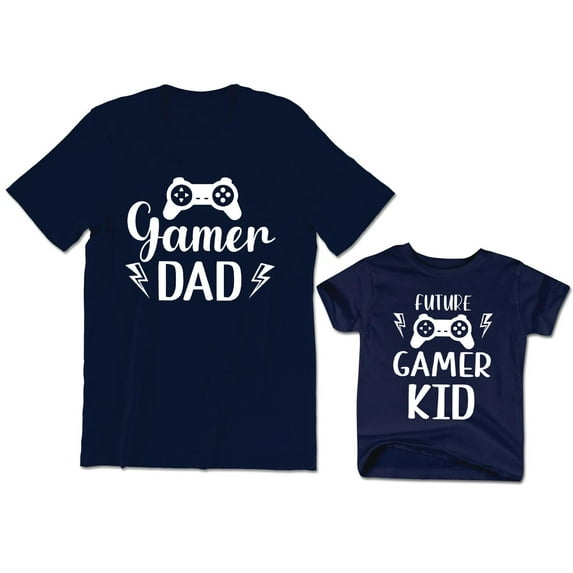 Gamer Dad Men's T-Shirt Videogame Funny Graphic Future Gamer Kid Toddler Shirt Youth