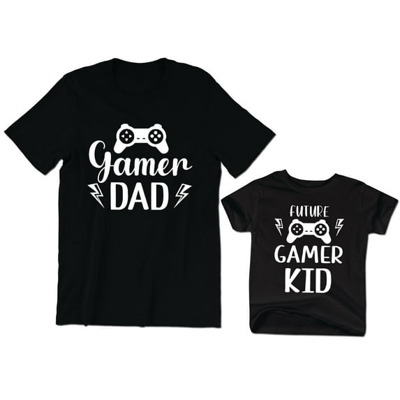 Gamer Dad Men's T-Shirt Videogame Funny Graphic Future Gamer Kid Toddler Shirt Youth