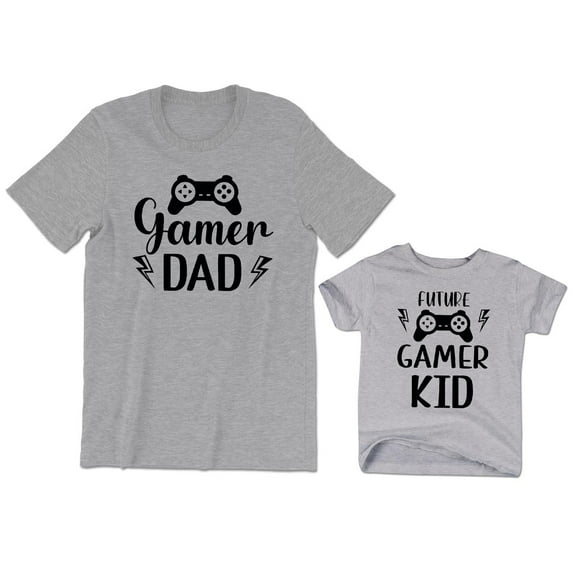 Gamer Dad Men's T-Shirt Videogame Funny Graphic Future Gamer Kid Toddler Shirt Youth
