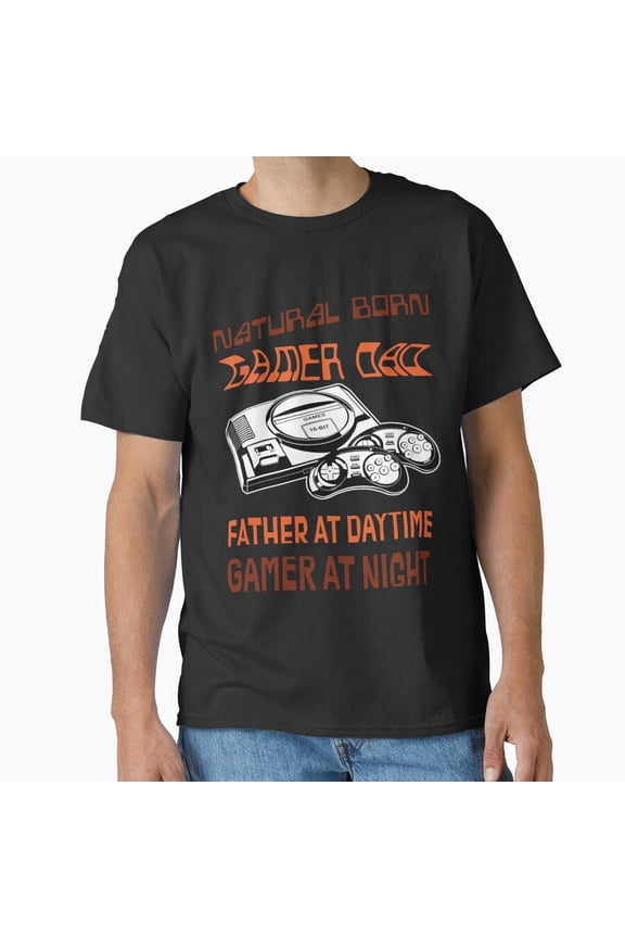 Gamer Dad Unique Gift Idea For Father Video Game Controller Unisex T-Shirt, up to size 5XL