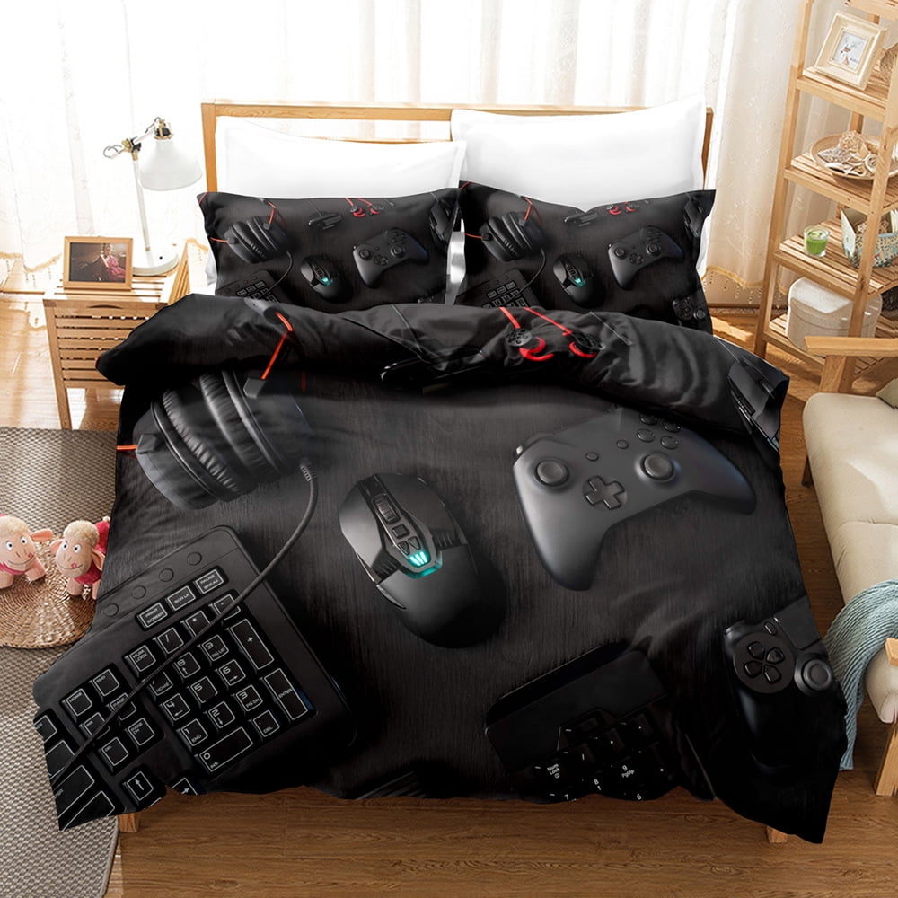 Gamer Duvet Cover for Boys Gaming Bed Comforter Cover Full Size,Gamepad