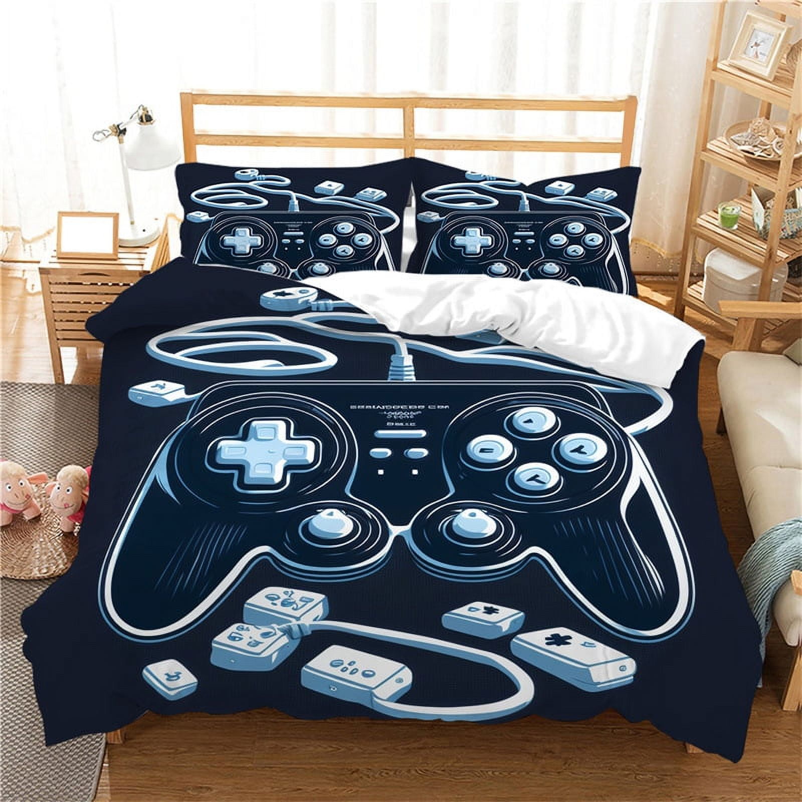 Gamer Duvet Cover Sets for Boys,Gaming Bedding Set Twin Set,Video Games