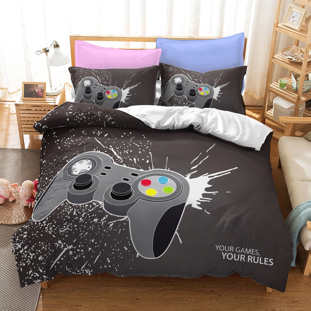 Gamer Duvet Cover Sets for Teen Boys,Gaming Bedding Sets Twin Set,Video