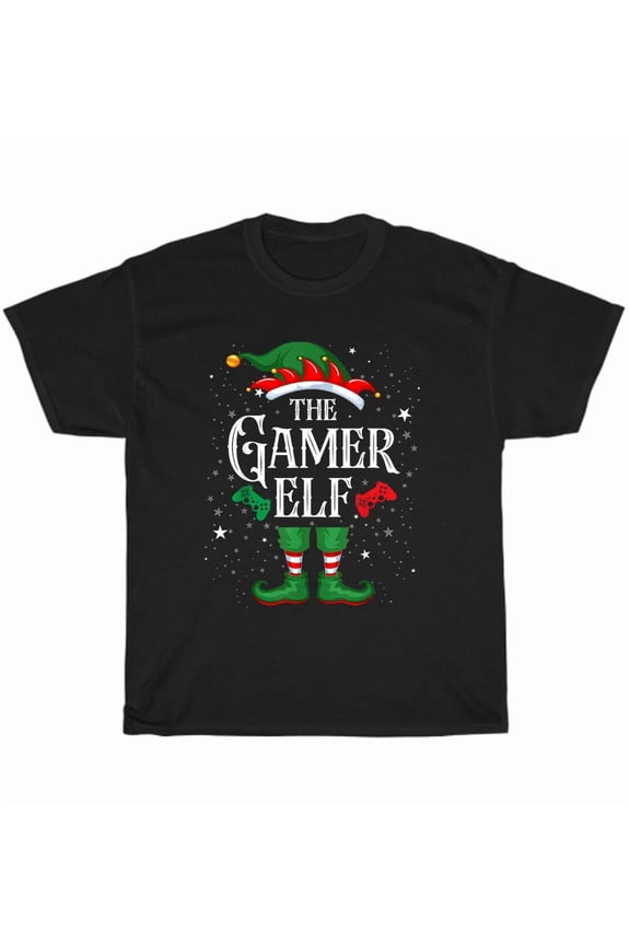 Gamer Elf Family Matching Christmas for Men and Women for Holiday Pajama Party up to 5XL