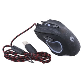 Gamer Gaming Mouse 3200DPI Adjustable Optical LED Computer Mice USB Cable Ergonomics Design Mause