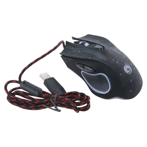 Gamer Gaming Mouse 3200DPI Adjustable Optical LED Computer Mice USB Cable Ergonomics Design Mause