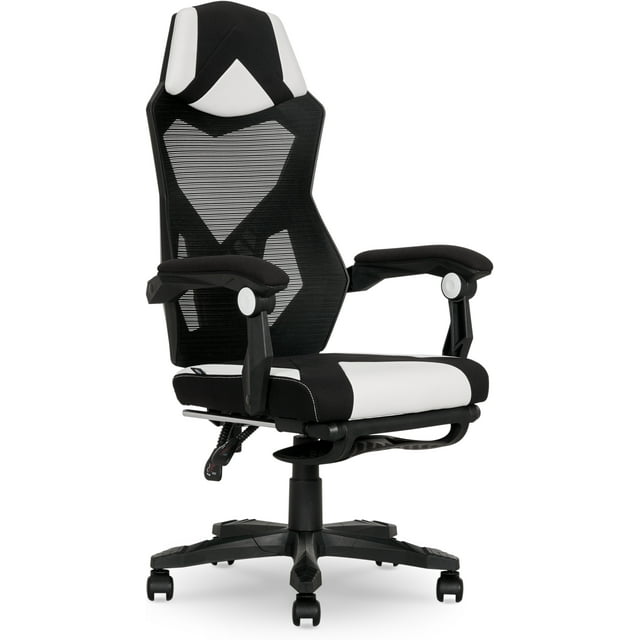 Gamer Gear Gaming Chair with Extendable Leg Rest, Breathable Mesh
