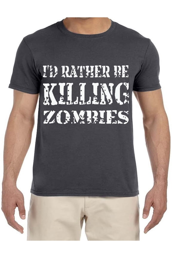 Gamer Gear Gifts Funny Zombie T-shirt Mens Graphic Tees