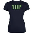 thumbnail image 1 of Gamer Geek Birthday 1 Up Extra Life Juniors Soft T Shirt Navy SM, 1 of 1
