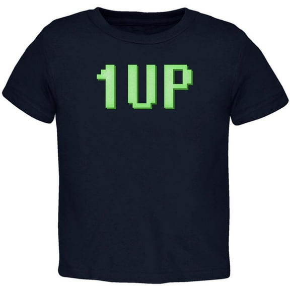Gamer Geek Birthday 1 Up Extra Life Toddler T Shirt Navy 3T