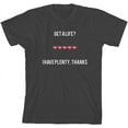 thumbnail image 1 of Gamer Get a Life Youth Charcoal Crew Neck Short Sleeve Tee-Small, 1 of 4