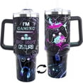 thumbnail image 1 of Gamer Gifts, 40 Oz Gaming Tumbler with Handle and Straw Gamer Cup Coffee Mug Tumbler for Men, Cool Gaming Accessories Stuff, Unique Valentines Gifts for Gamers Men Boys Gaming Gifts for Men Teen Boys, 1 of 6