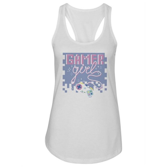 Gamer Girl Cute Controller. Tank Women -Image by Shutterstock, Female XX-Large