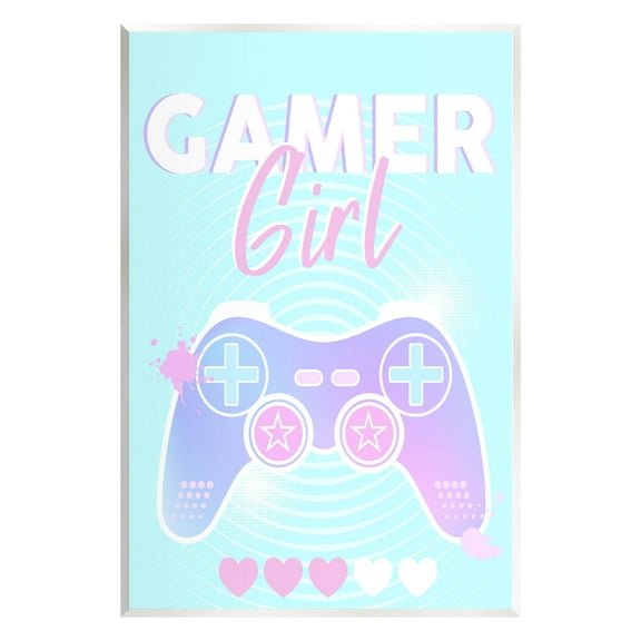 Gamer Girl Pastel Controller Art for Kids Graphic Art Unframed Art Print Wall Art
