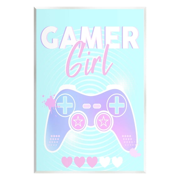 Gamer Girl Pastel Controller Art for Kids Graphic Art Unframed Art Print Wall Art