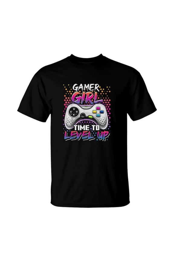 Gamer Girl Time To Level Up Video Game Birthday Girls Level Up Birthday TShirt