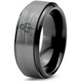thumbnail image 1 of Gamer Grey Women Ring Tungsten Rings Valentine Gift for Him Memorial Jewelry Uncle New Mom, 1 of 8