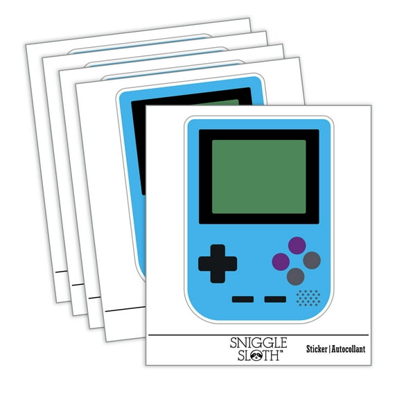 Gamer Handheld Gaming Device Car Window Bumper Water Bottle Phone Tablet Laptop Waterproof Vinyl Decal Sticker Set 5-Pack - Gloss Finish - 2.0"