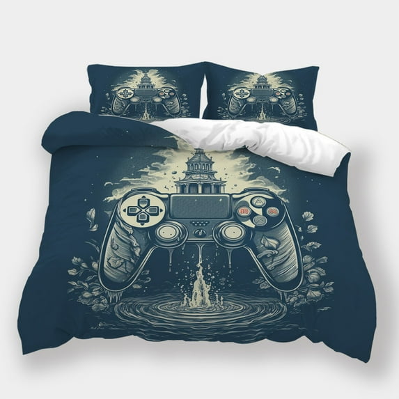 Gamer Handle Printed Comforter Cover Set Kids Adult Newly Design Bedspreads Cool Bed Gift,Twin (68"x86")
