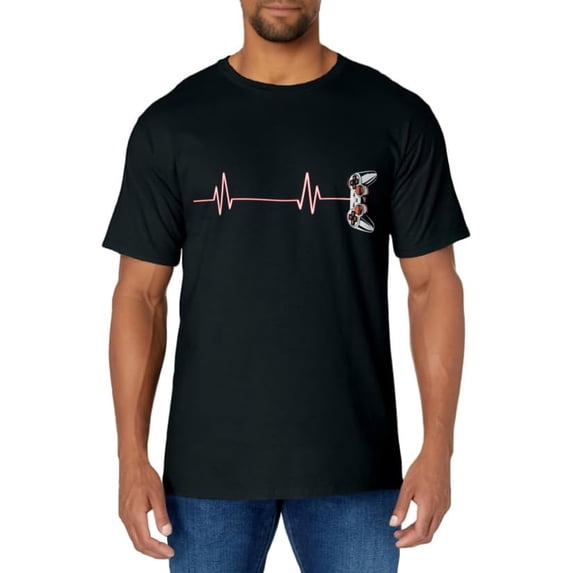 Gamer Heartbeat Cool Video Game Controller for Nerdy Gamer T-Shirt