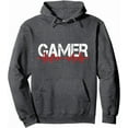 thumbnail image 1 of Gamer Heartbeat Gaming Lover Video Games Player Boys Men Pullover Hoodie, 1 of 3