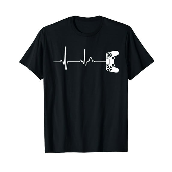 Gamer Heartbeat T-Shirt For Video Game Players T-Shirt