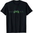 thumbnail image 1 of Gamer Heartbeat Video Games Controller Gift Boys Teens T-Shirt, 1 of 4