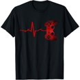 thumbnail image 1 of Gamer Heartbeat Video Games Gaming Boys Teens Men T-Shirt, 1 of 5