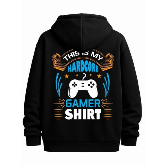 Gamer Hoodie sweatshirt mens hooded sweatshirt black Clothing For ...