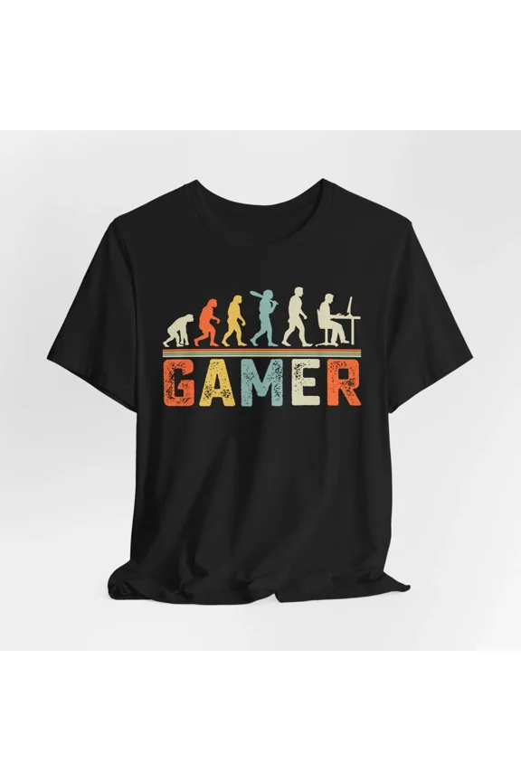 Gamer Jersey Style Video Game Controller Gaming Fan Apparel Unisex T-Shirt ,up to size 5XL