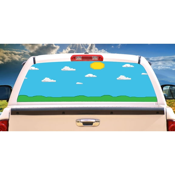 Gamer Landscape Rear Window Graphic | HD Truck & Car Back Window Graphic SignMission