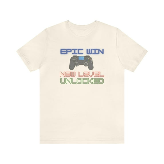 Gamer Level Up, Bella & Canvas,Unisex Cotton Short Sleeve T-Shirt, XS - 5XL