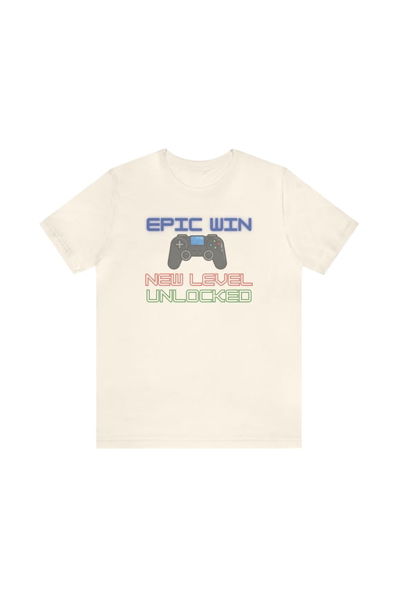 Gamer Level Up, Bella & Canvas,Unisex Cotton Short Sleeve T-Shirt, XS - 5XL