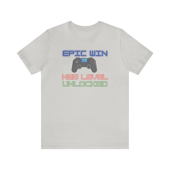 Gamer Level Up, Bella & Canvas,Unisex Cotton Short Sleeve T-Shirt, XS - 5XL