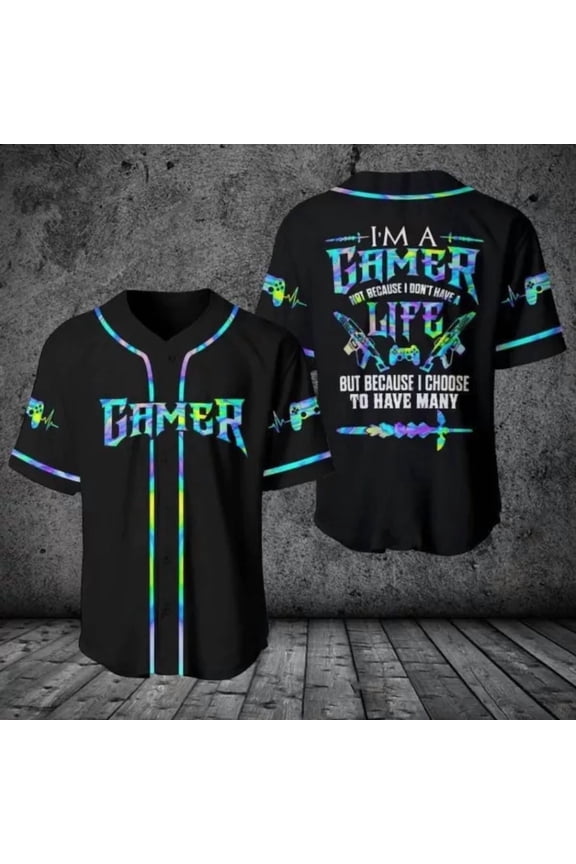 Gamer Life Baseball Jersey Shirt Gift Men Women - Hot Sale 2026