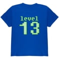 thumbnail image 1 of Gamer Milestone Birthday Level 13 Youth T Shirt Royal YLG, 1 of 1