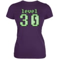 thumbnail image 1 of Gamer Milestone Birthday Level 30 Juniors Soft T Shirt Purple 2XL, 1 of 1